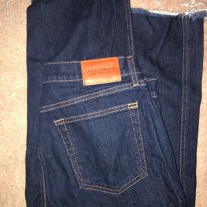Lucky brand flare crop jeans